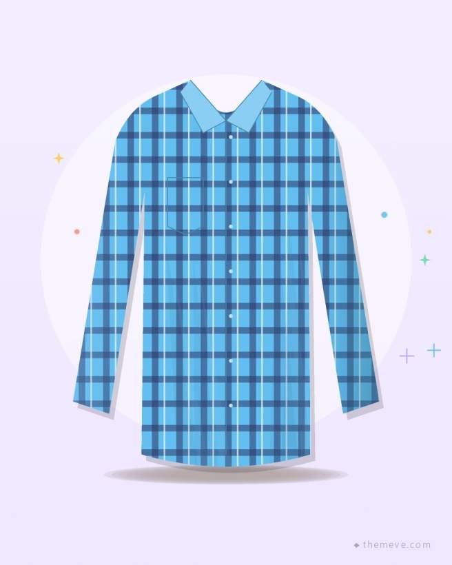 Check Shirt — Sky