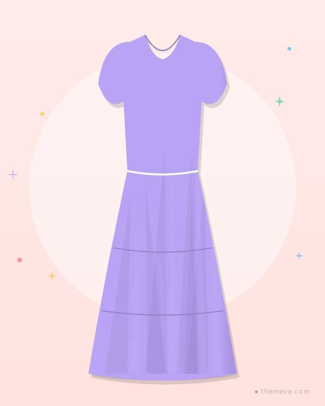 Layered Party Dress — Lilac