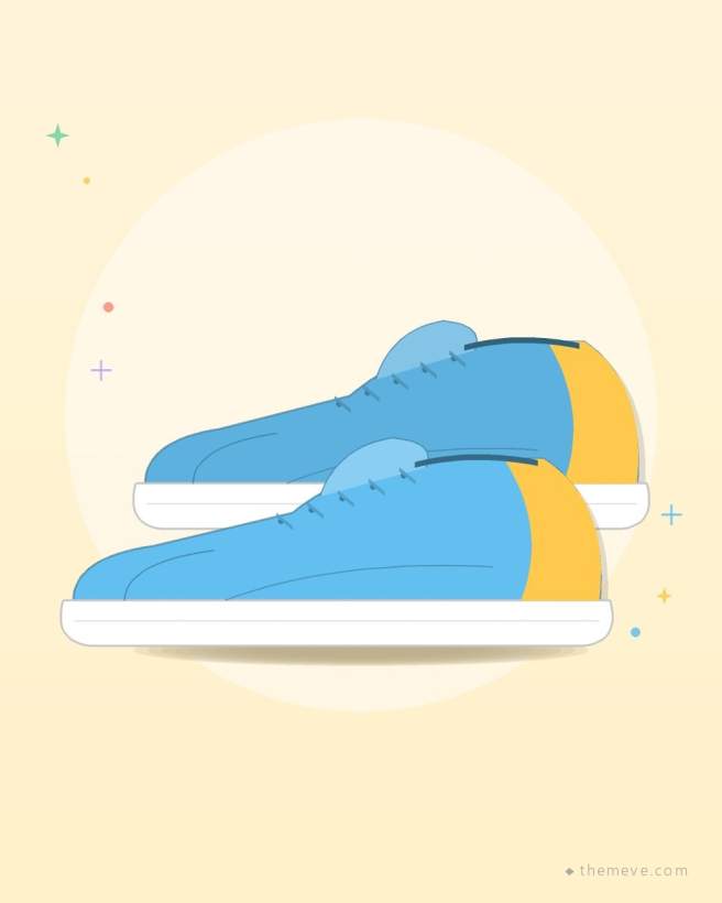 Light-Up Sneakers — Sky
