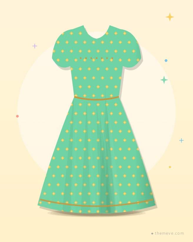 Eid Frock — Mint & Gold